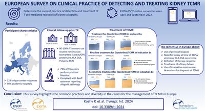 European Survey on Clinical Practice of Detecting and Treating T-Cell Mediated Kidney Transplant Rejection